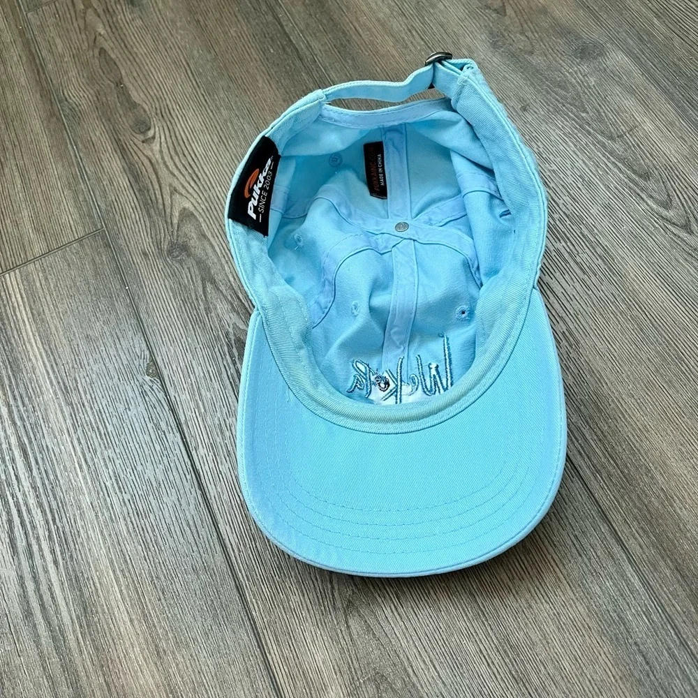 Light Blue Baseball Cap with Embroidered Logo